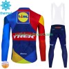 Trek Lidl Radbekleidung Radtrikot Langarm + Lang Trägerhose Winter Thermal Fleece 2024
